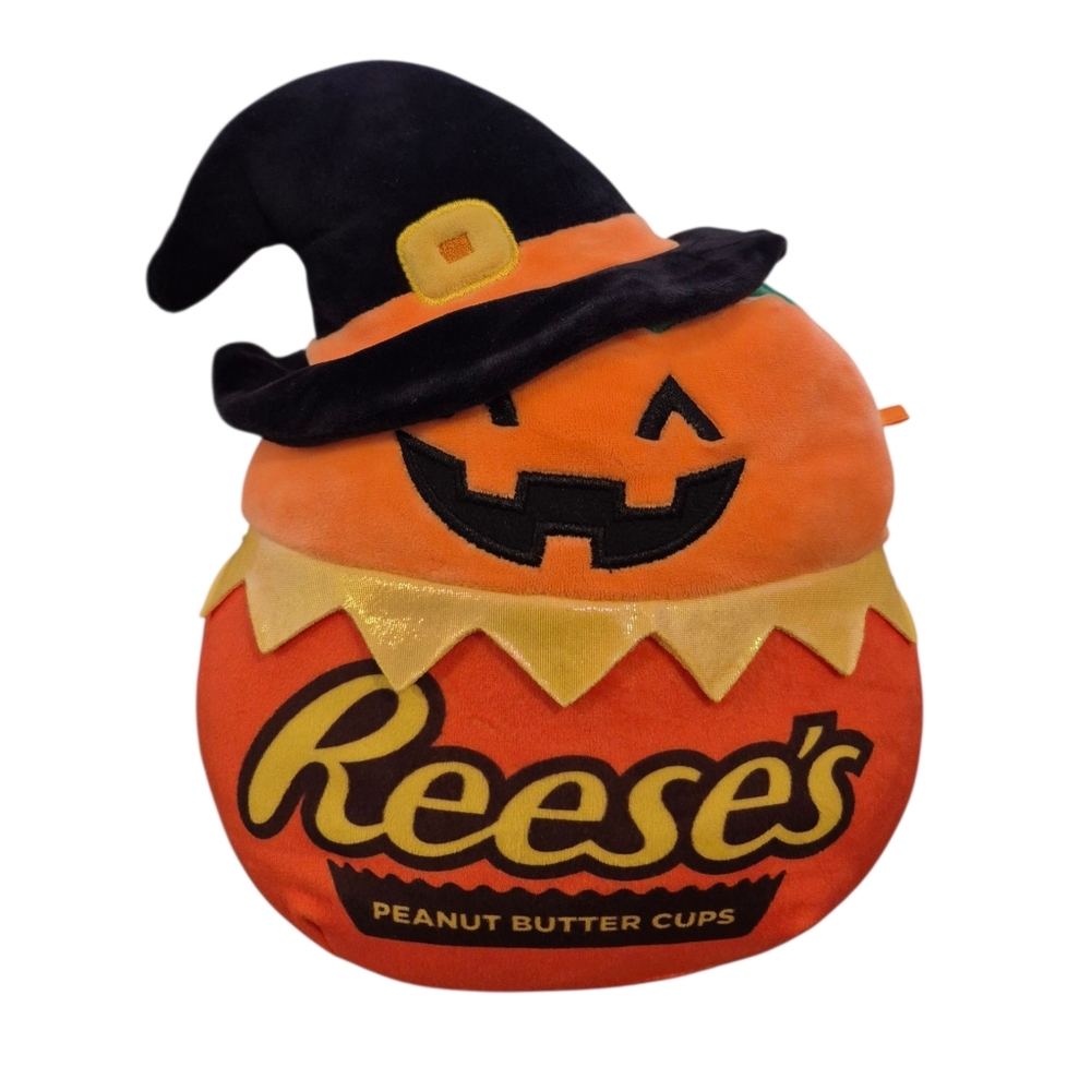 Squishmallow Reese’s Paige the Pumpkin 12" Halloween Candy Witchy EUC 🎃